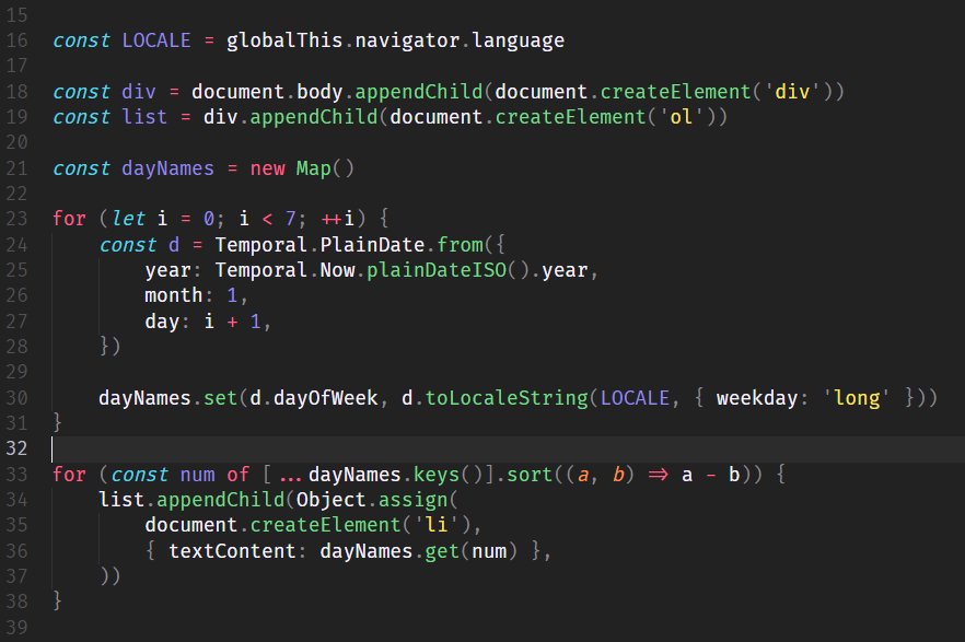 Foto kode JavaScript di layar